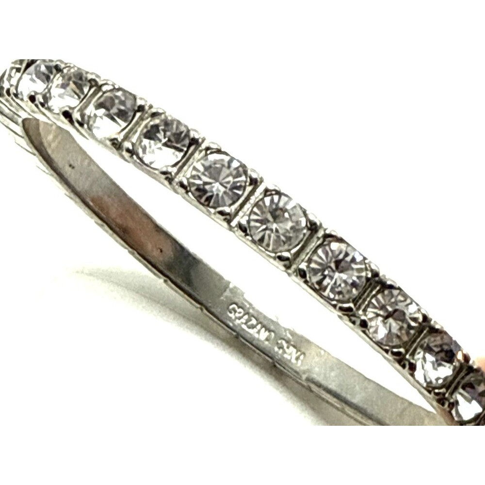 R.J. Graziano Crystal Rhinestone Bangle Bracelet Sparkling Statement 9"